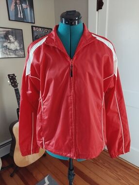 Russell Athletics Zip-Front Windbreaker Track Jacket
